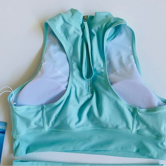 Kyodan | Longline Mock Neck Aqua Bikini NWT L - Picture 9 of 12